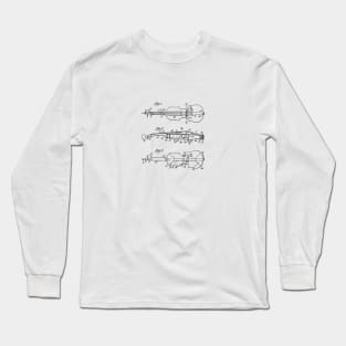 Violin Art Patent Design 1933 Long Sleeve T-Shirt